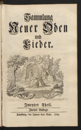 Theil 2: Sammlung Neuer Oden und Lieder