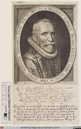 Bildnis Arnold Cornelisz. Crusius