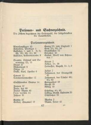 Personen- und Sachverzeichnis