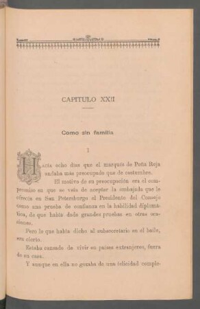 Capítulo XXII - Como sin familia