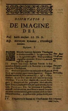 Anthrōpologias Sacrae, In Qua Status Naturae humanae, & eo spectantes Articuli exponuntur, Decas ..., 1.. De Statu Integritatis Et Corruptionis