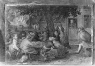 Vor dem Dorfgasthaus