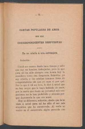 Cartas populares de amor con sus correspondientes respuestas