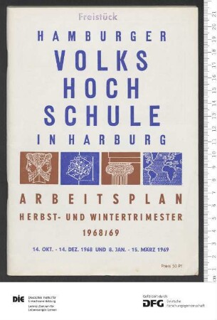 Programm 1. und 2. Trimester 1968/1969