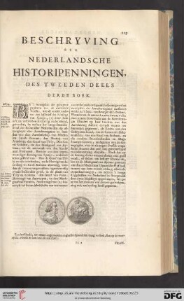 Beschryving der Nederlandsche Historipenningen, des tweeden Deels derde Boek