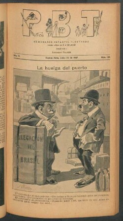 La huelga del puerto - [Caricatura]