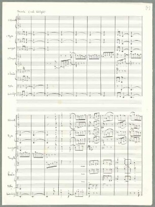 Symphonies concertantes, winds, cb, Fragments - BSB Mus.ms. 12970 : [without title]