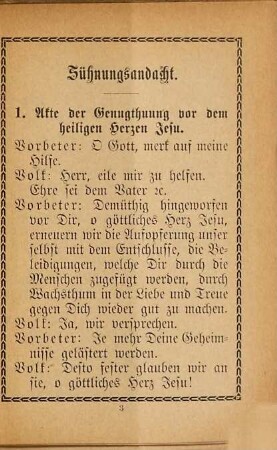 Acte der Sühne gegen das göttliche Herz Jesu