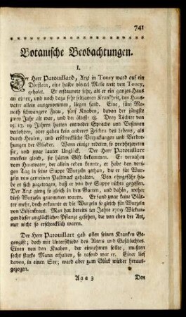 Botanische Beobachtungen