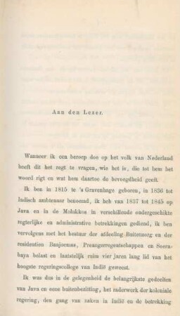 Aan den Lezer