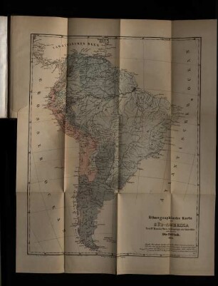Ethnographische Karte für Süd-Amerika