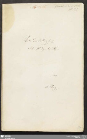 Ueber die Aufbereitung auf Alte-Mordgrube Fdgr. - 18.7236 4.