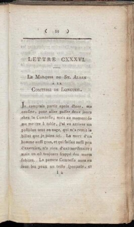 Lettre CXXXVI. - Lettre CLX.