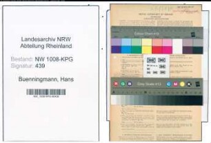 Entnazifizierung Hans Buenningmann , geb. 23.08.1911 (Polizist)