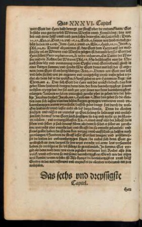 Das sechs und dreyssigste Capitel.