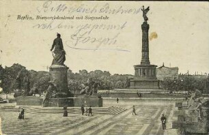 Berlin, Bismarckdenkmal mit Siegessäule