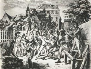Revolution in Deutschland 1848/1849; Ermordung des Fürsten Lichnovsky und des Generals von Auerswald in Frankfurt am 18.09.1848