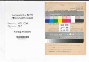 Entnazifizierung Wilhelm Koring , geb. 09.10.1900 (Steiger)