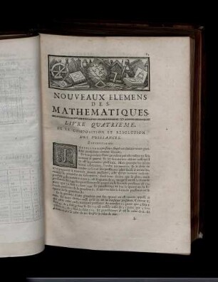 Nouveaux elemens des mathematiques. Livre Quatrieme.