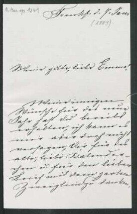 Brief an Emma Preusser : 07.01.1889