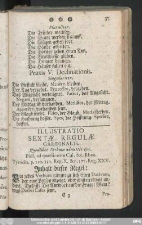 Illustratio Sextae Regulae Cardinalis.