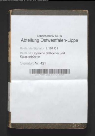 Meßbuch der Bauerschaft Nalhof von 1813