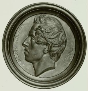 Bildnismedaillon des polnischen Dichters Julius Slowacki