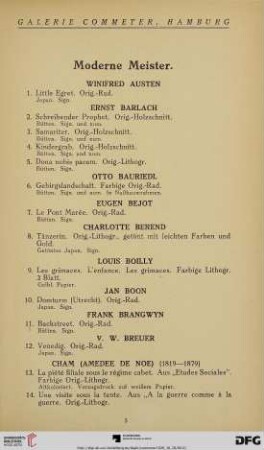 Moderne Meister (Nr. 1-317)