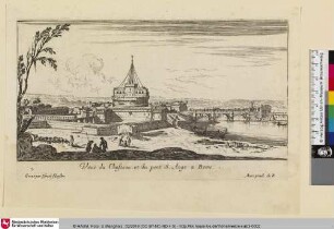 Veuë du Chasteau, et du pont S. Ange a Rome