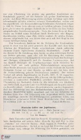 Römische Gräber aus Jagsthausen
