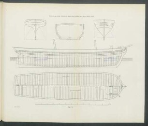 Einrichtung eines hölzernen Rhein-See-Schiffes aus dem Jahre 1832.