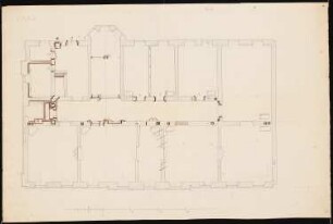 Schloss mit rechteckigem Grundriss: Grundrissskizze