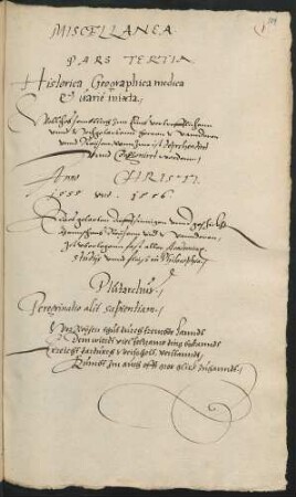 Naturbeschreibung von Portugal, Teil III: Miscellanea historica, geographica medica et varie mixta