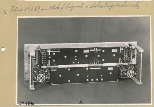 Einlagerungstelegrafie-Gerät, Einschub, Rückseite, Foto 1954