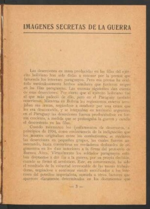 Imágenes secretas de la guerra del Chaco