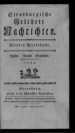 Drittes Vierteljahr. Julius. August. September.