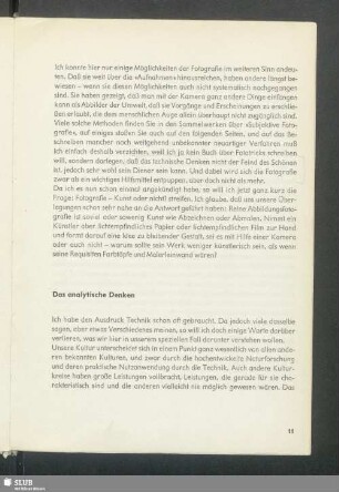 Das analytische Denken
