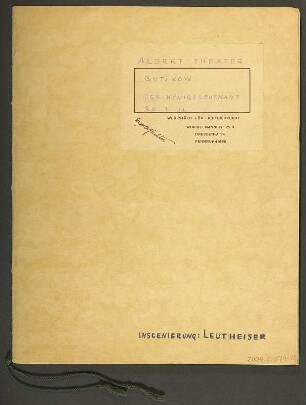 Szenenbilder der Aufführung am 20. Januar 1930