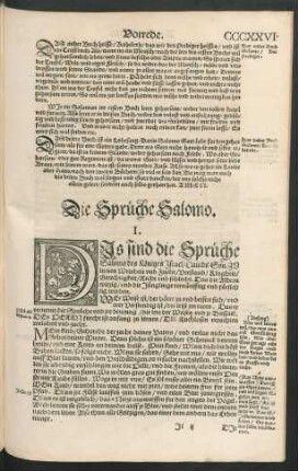 Die Sprüche Salomo.