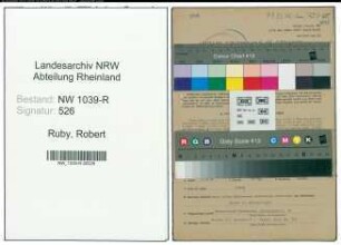 Entnazifizierung Robert Ruby , geb. 13.06.1902 (Abteilungsleiter)