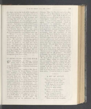 Li Hung Chang and the bible