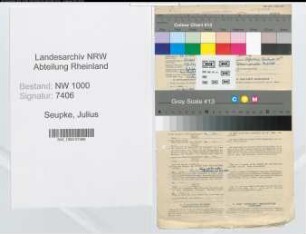 Entnazifizierung Julius Seupke, geb. 25.07.1890 (Architekt)