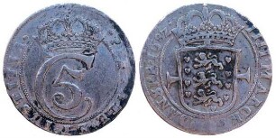 4 Mark Dansk (Krone), Dänemark Christian V (1670 - 1699)