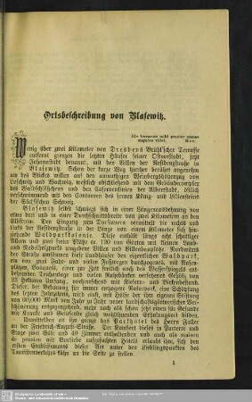 Ortsbeschreibung von Blasewitz
