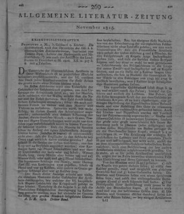 Styx, C.: Die Geschützkunst, nach dem Unterrichte des löbl. k. k. österreichischen Bombardierkorps. Frankfurt: Gebhard 1816