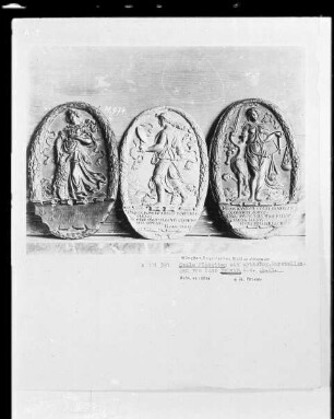 Drei Plaketten mit mythologischen Darstellungen nach Hans Sebald Beheim