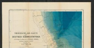 Niederschlags-Karte von Deutsch-Südwestafrika