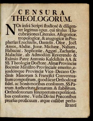 Censura Theologorum