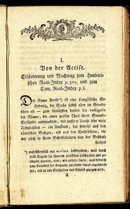 I. Von der Accise.