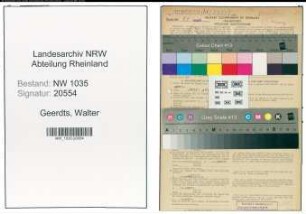 Entnazifizierung Walter Geerdts , geb. 12.01.1895 (Architekt)